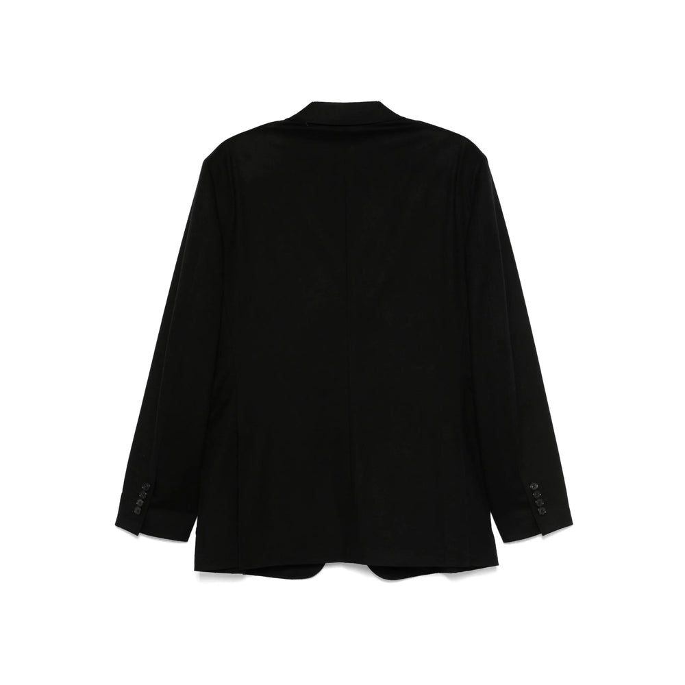 Cashmere Wool Tailored Blazer With Cuffed Sleeves