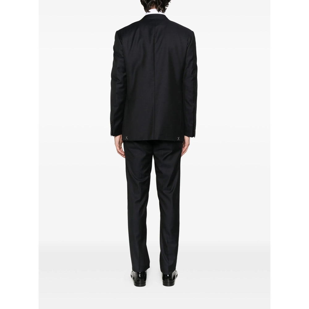 Notched Wool Single-breasted Coat