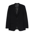 Dark Blue Notched Lapel Jacket