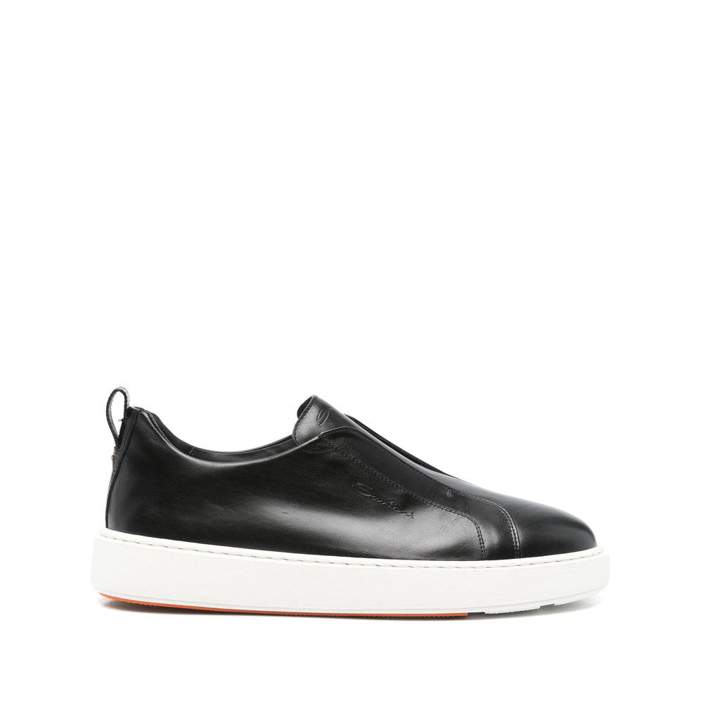 Calf Leather Heel Pull Slip