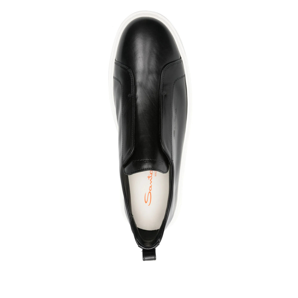 Calf Leather Heel Pull Slip