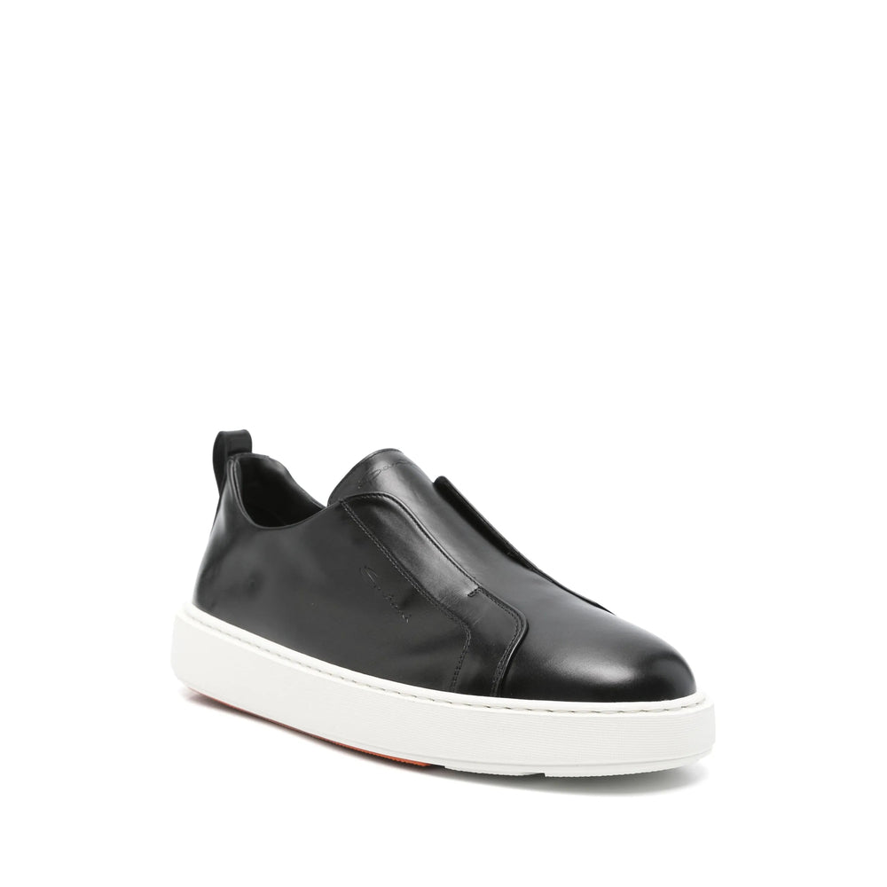 Calf Leather Heel Pull Slip