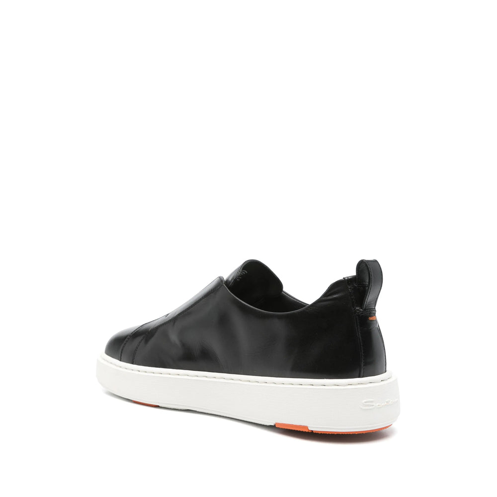 Calf Leather Heel Pull Slip