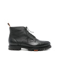 Black Grained Calf Leather Shoe