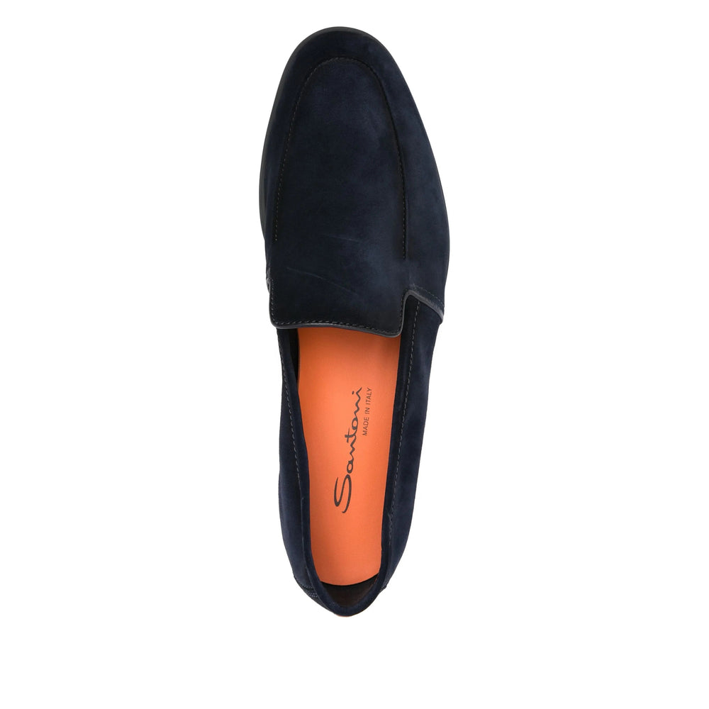Navy Blue Suede Chukka