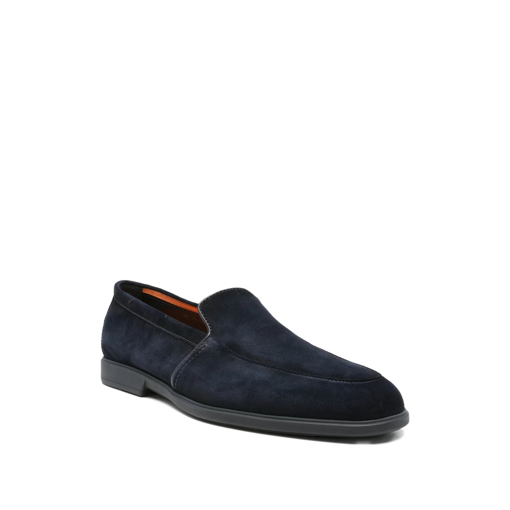 Navy Blue Suede Chukka