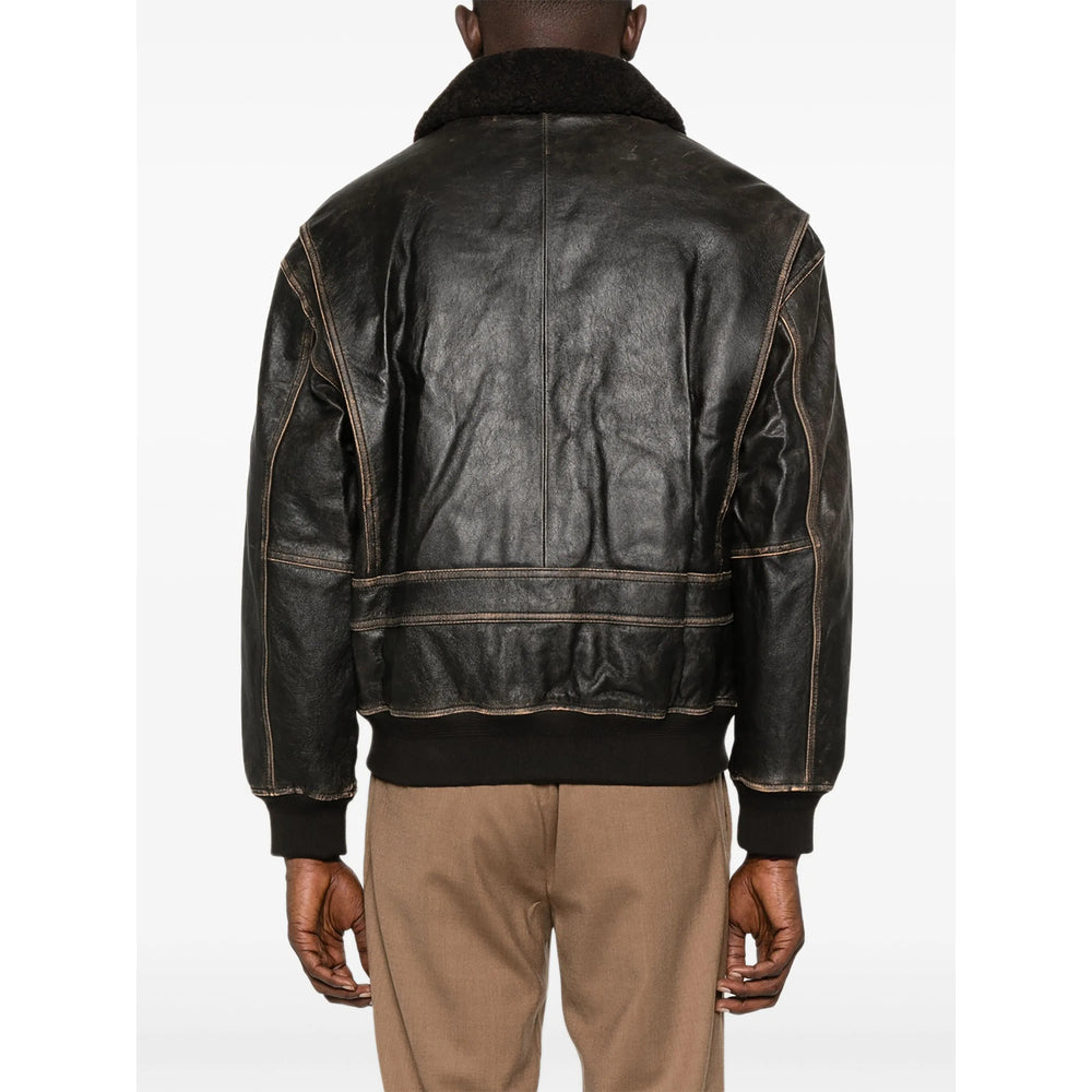 Lambskin Shearling Zip Jacket