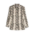 Black Snakeskin Dress Shirt