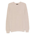 Beige Cashmere Crew Sweater