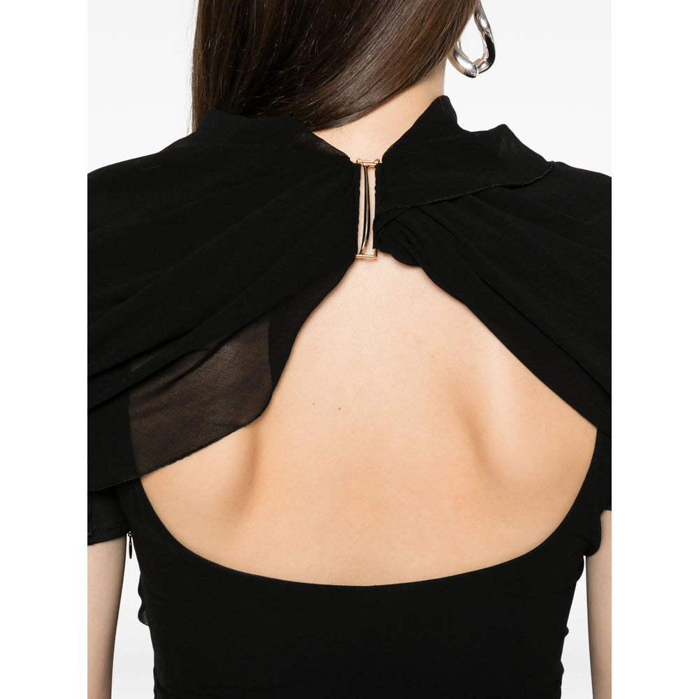 Sleek Back Drape Top