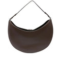 Brown Leather Crescent Satchel