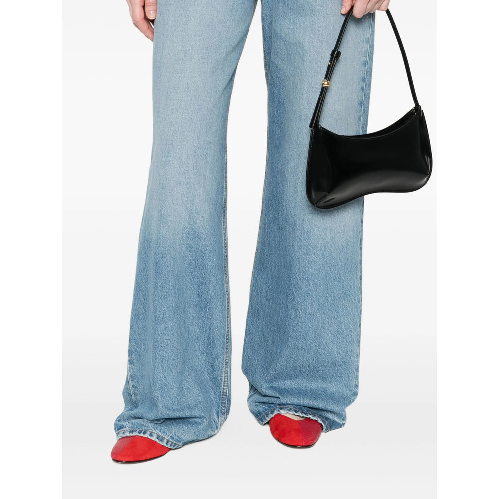 Slender Calf Leather Shoulder Bag