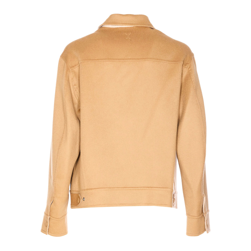 Wool Silk Crew Sweater With Button Cuffs