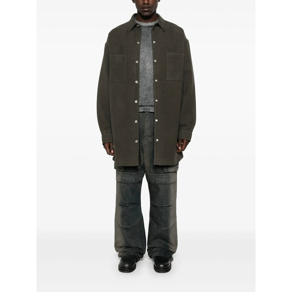 Emerald Green Wool Overcoat