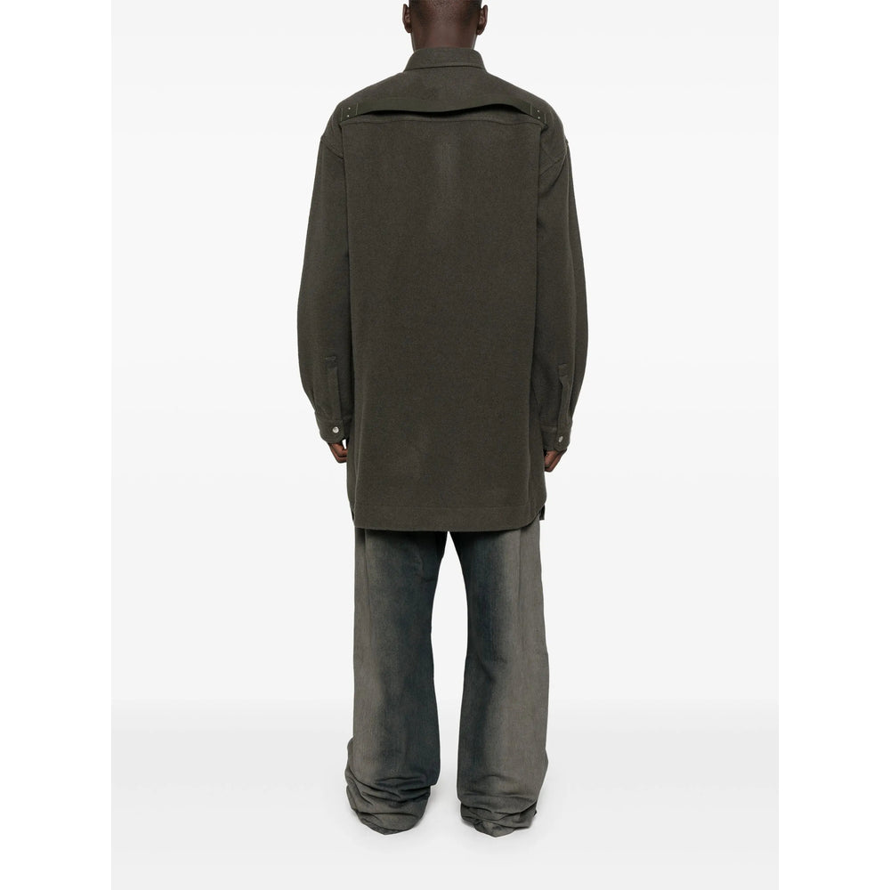 Emerald Green Wool Overcoat