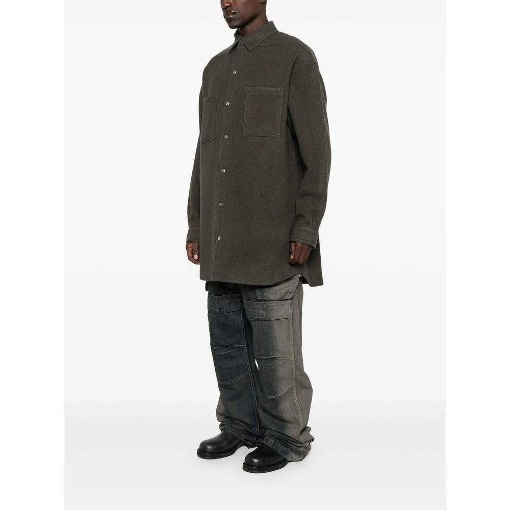 Emerald Green Wool Overcoat