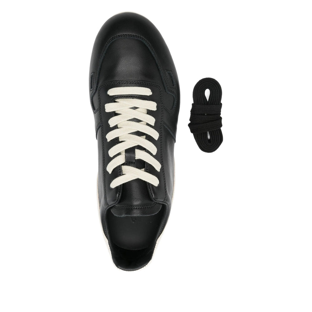 Black Leather Lace Boot