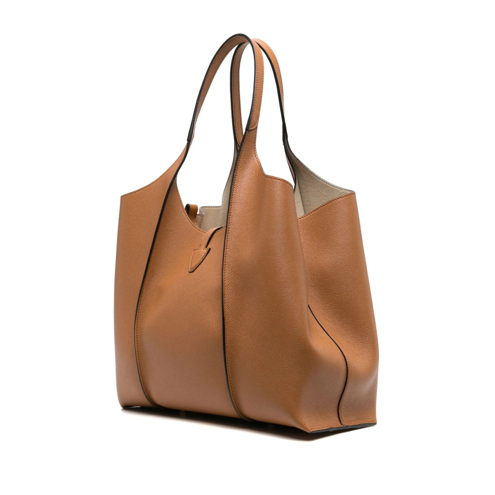 Caramel Brown Leather Carryall