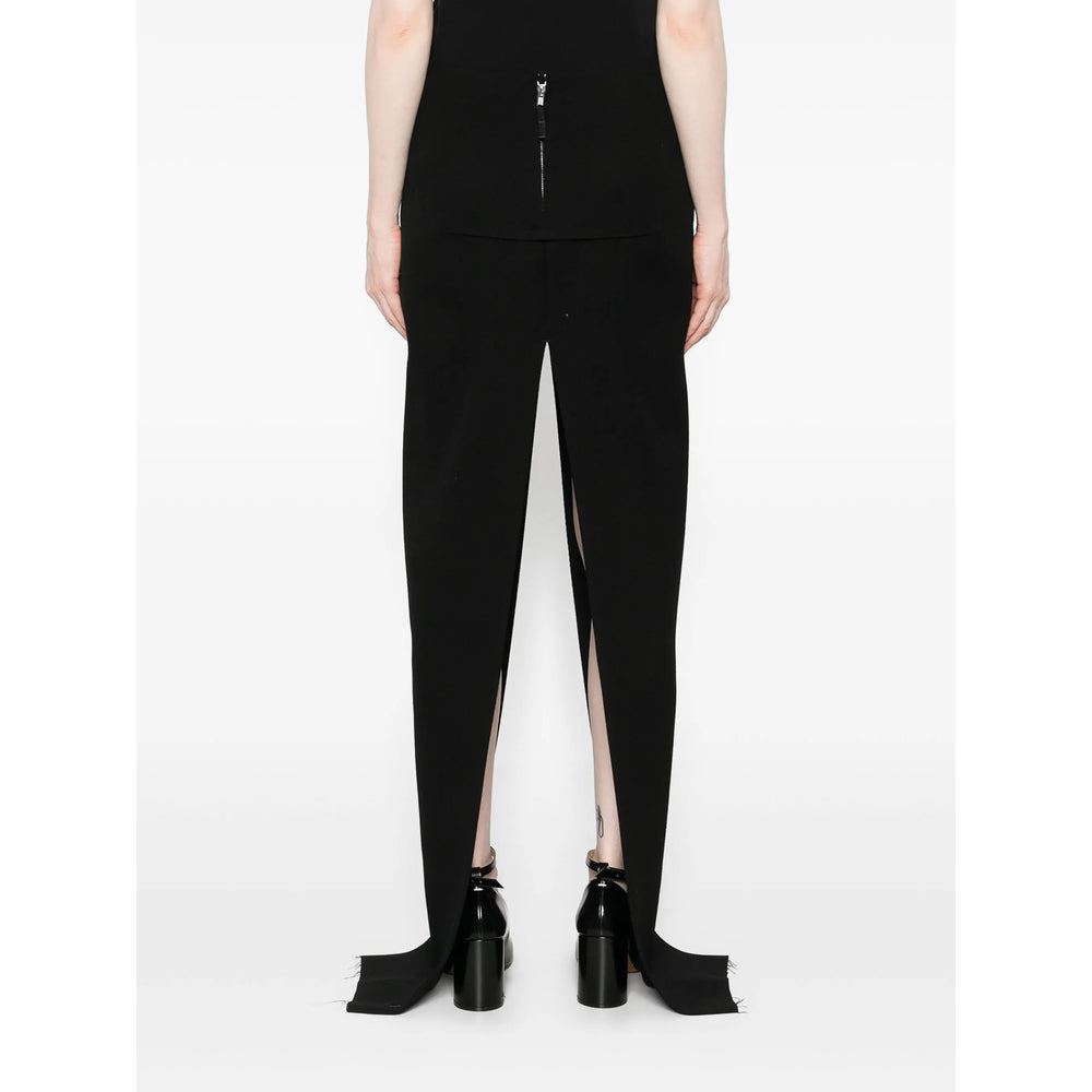 High Cut Wool Zip Back