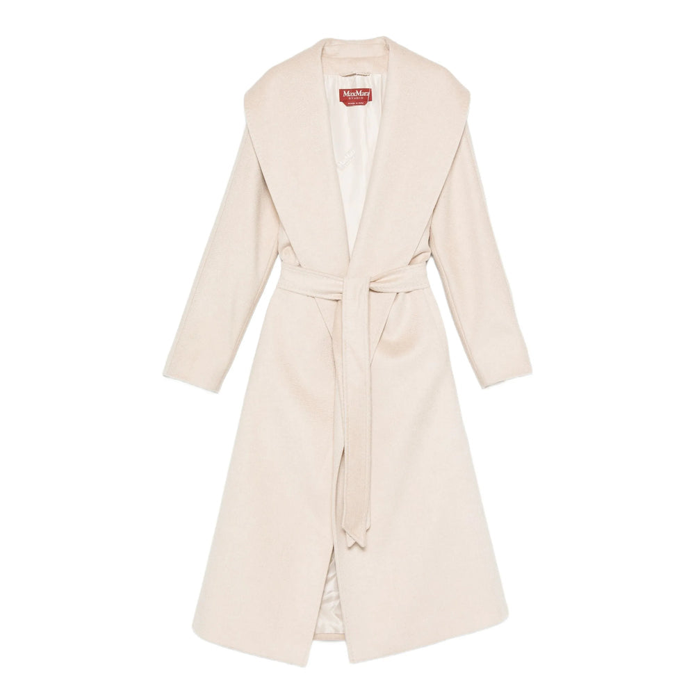 Cream White Shawl Collar Jacket