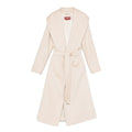Cream White Shawl Collar Jacket