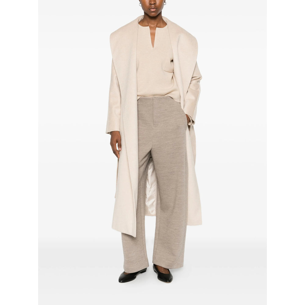 Cream White Shawl Collar Jacket