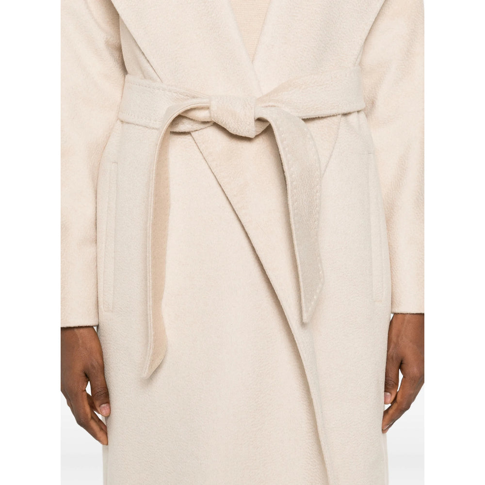 Cream White Shawl Collar Jacket