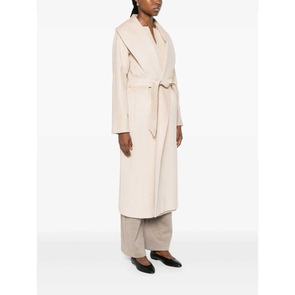 Cream White Shawl Collar Jacket