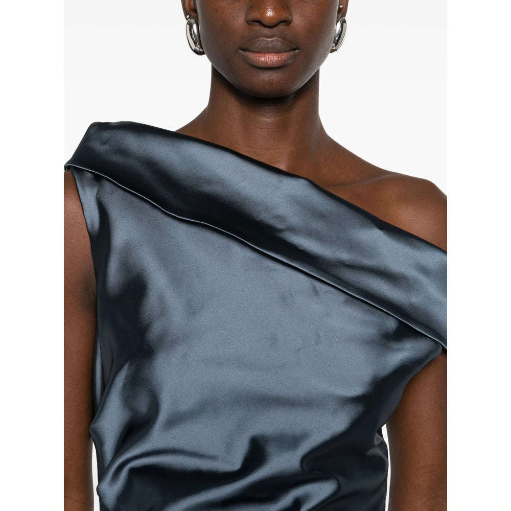 Grey Drape Top