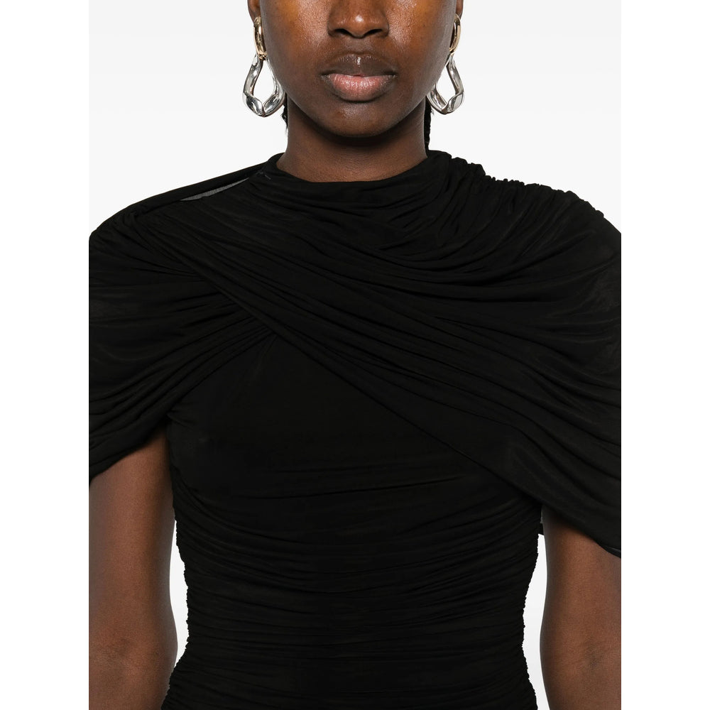 Draped Waist A-line Dress