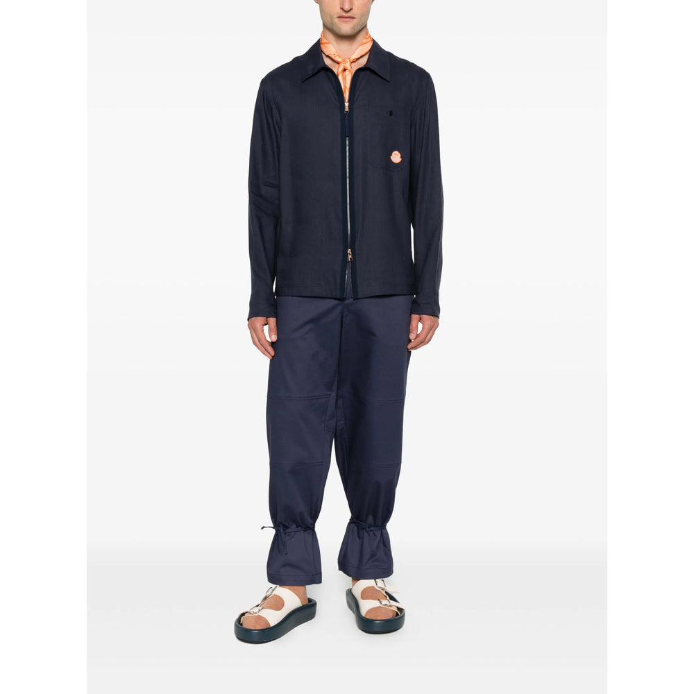 Cropped Elastic Waist Pant