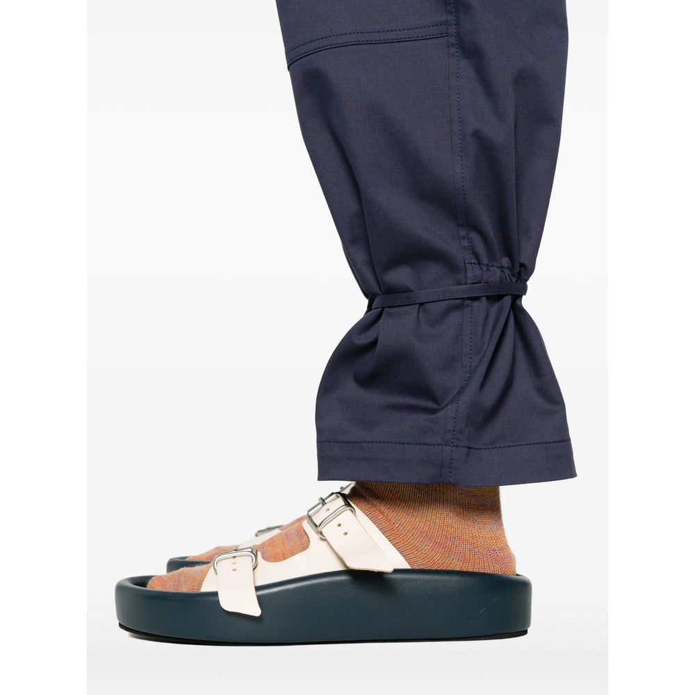 Cropped Elastic Waist Pant