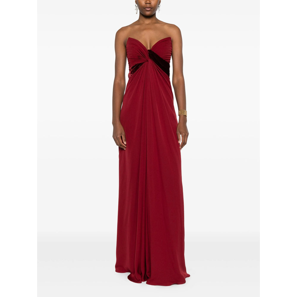 Velvet Drape Gown
