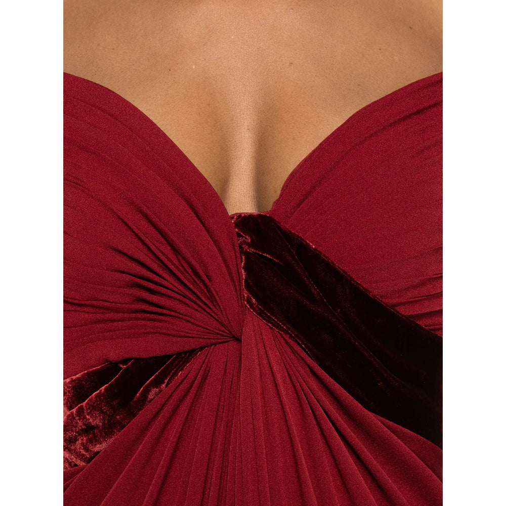 Velvet Drape Gown