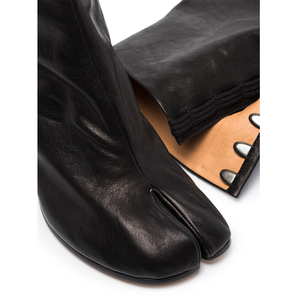 Black Lambskin Tabi Pump