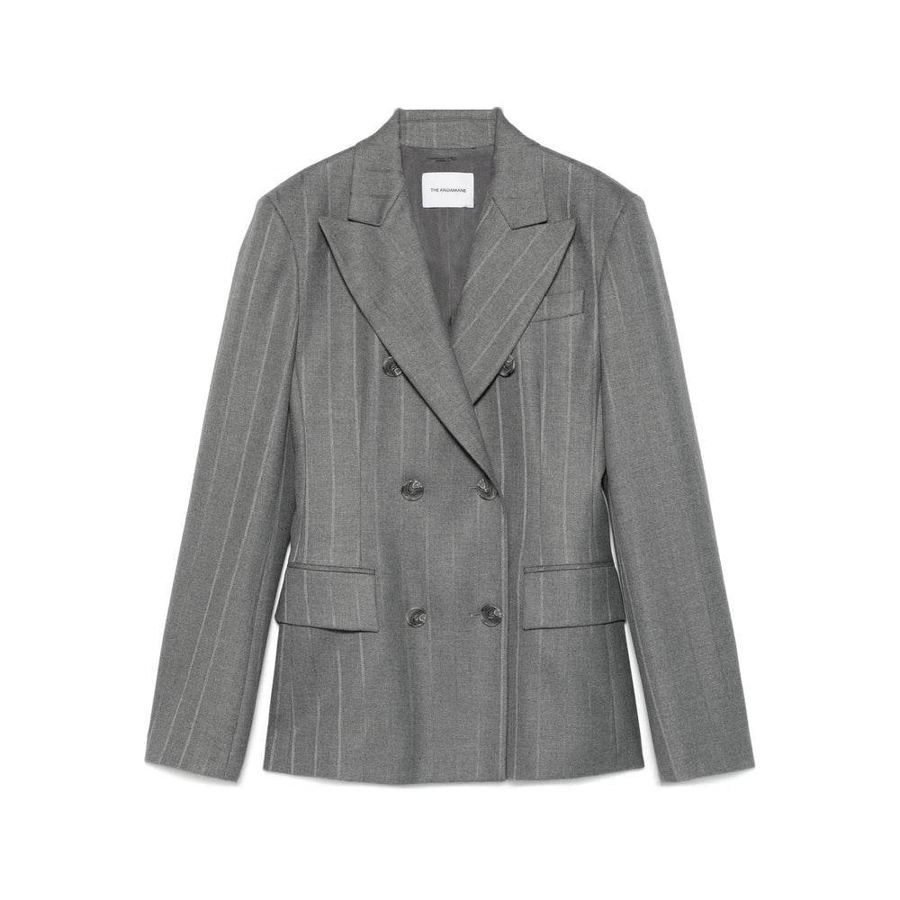Double-breasted Pinstripe Suit