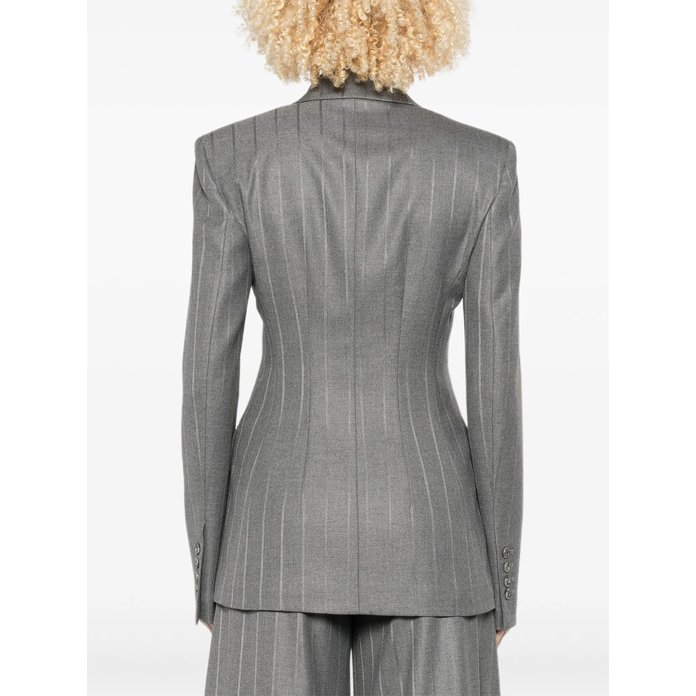 Double-breasted Pinstripe Suit