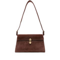 Calf Suede Top Handle Bag