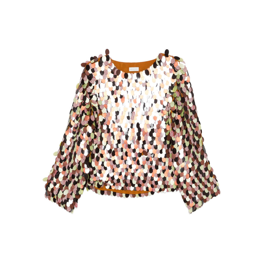 Cropped Sequin Top