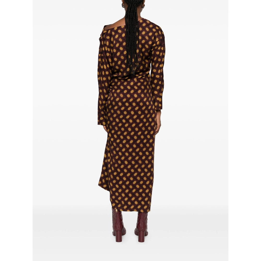 Dark Brown Polka Dot Coat
