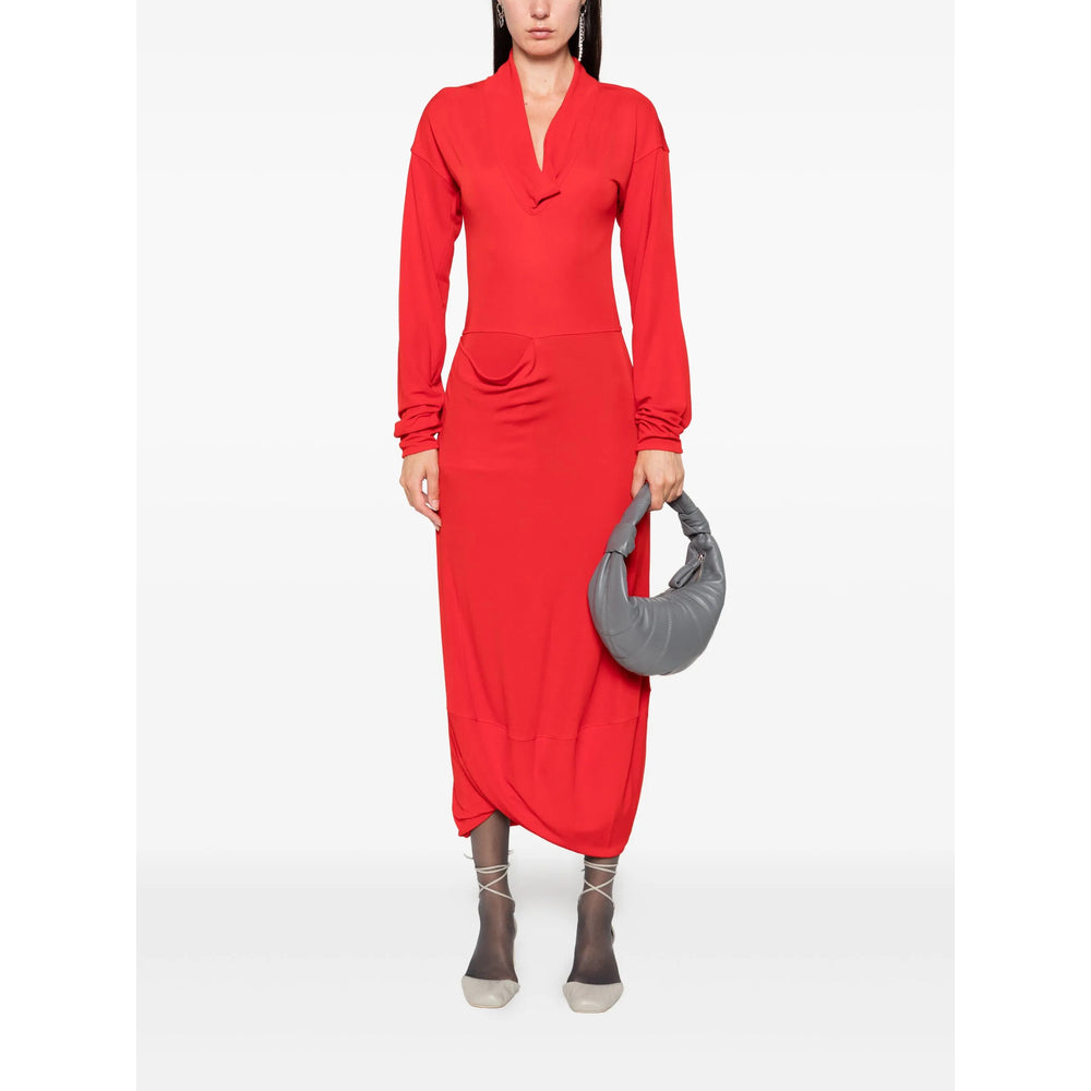 Crimson Drape Coat
