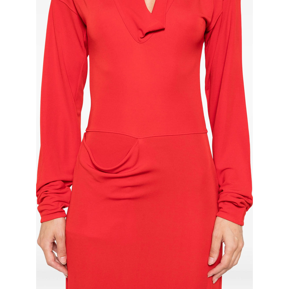 Crimson Drape Coat