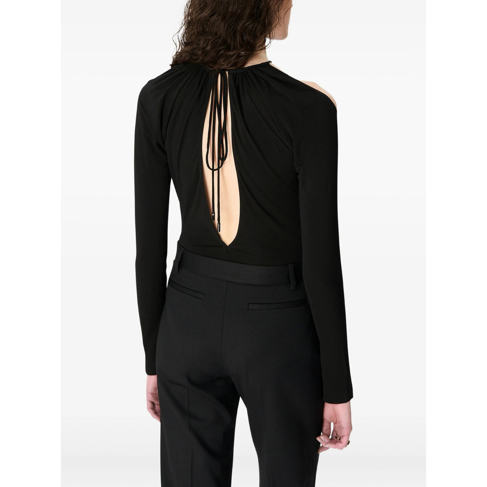 Draped Neckline Blouse