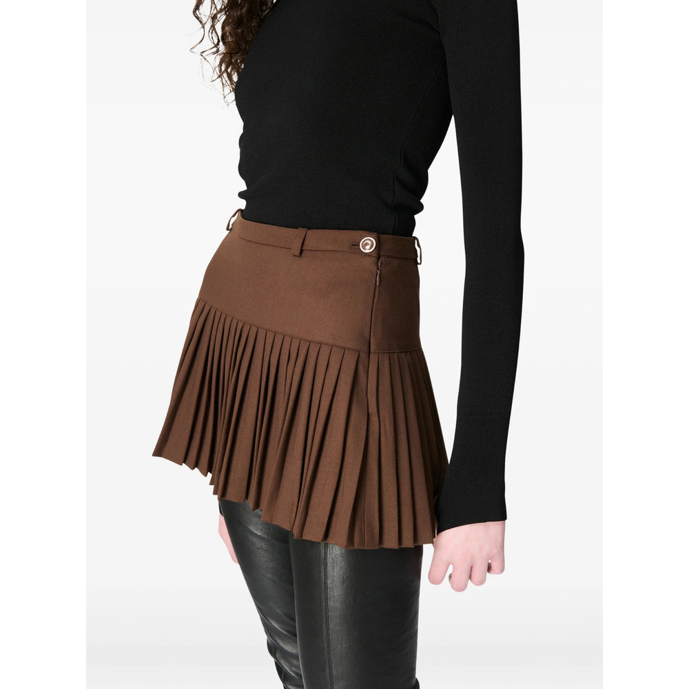 Brown Twill Pleat Belt