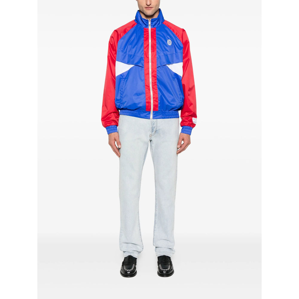 Colour-blocked Nylon Jacket