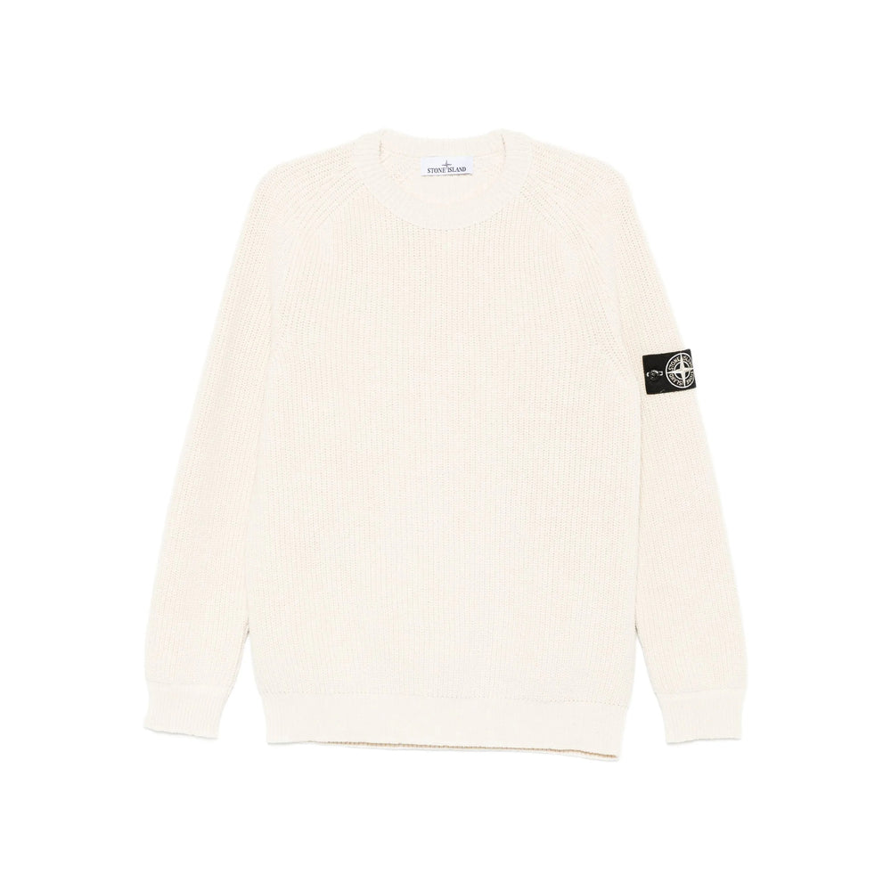 Textured Ribbed Crew Sweater