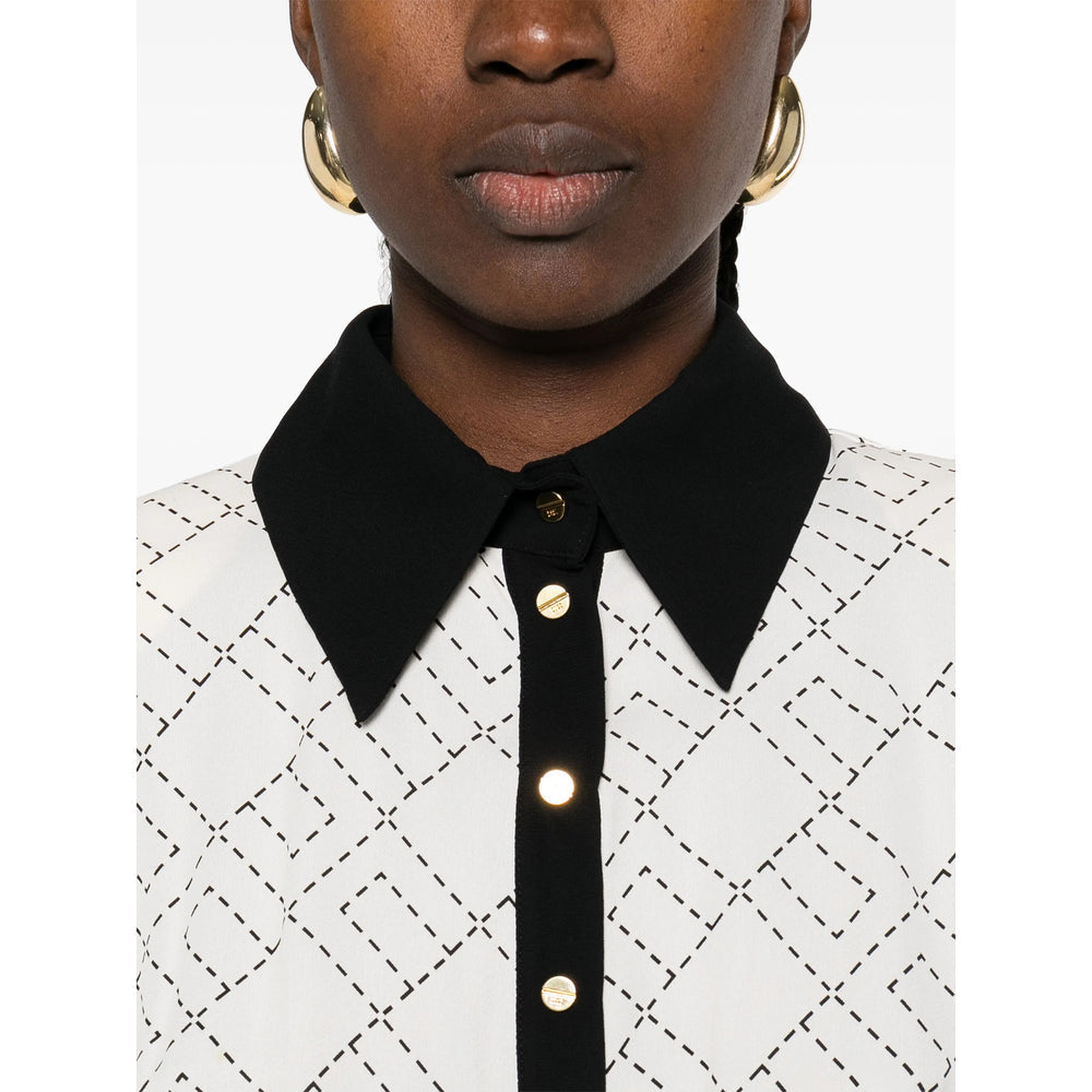 Bold Geometric Crew Top