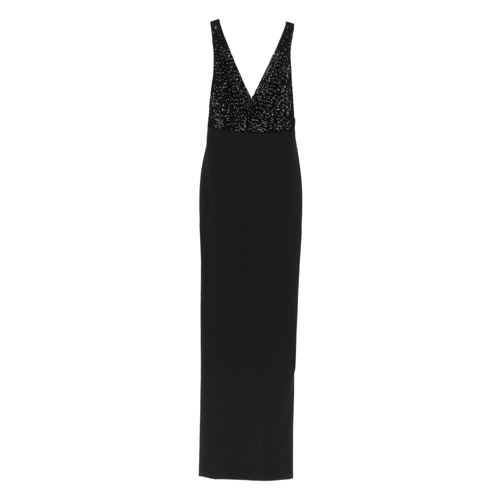 Sleeveless Rhinestone V-neck Top