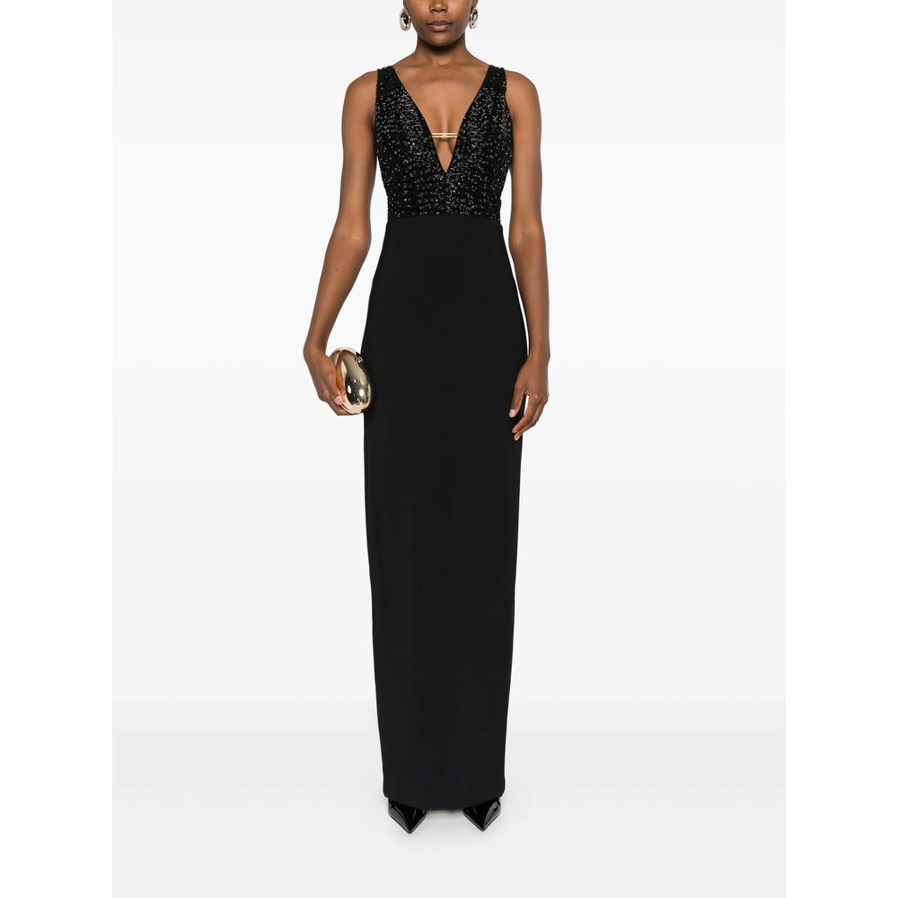 Sleeveless Rhinestone V-neck Top