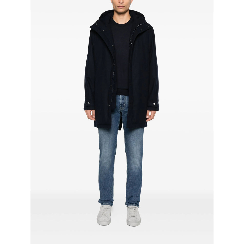 Dark Blue Silk Cashmere Sweater